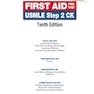 First Aid for the USMLE Step 2 CK 2019
