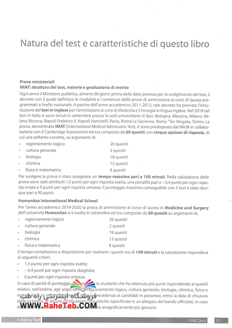 Alpha Test. Medicina in inglese. IMAT international medical admission test. Manuale di preparazione [Lingua inglese]