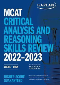 عکس MCAT Critical Analysis and Reasoning Skills Review 2022-2023