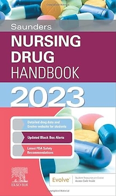 عکس Saunders Nursing Drug Handbook 2023 1st Edition