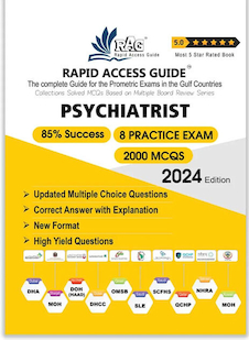 عکس Psychiatrist MCQ Book Prometric Exam Questions 2024