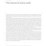 Voice Work: Art and Science in Changing Voices 2nd Edition