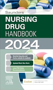 عکس Saunders Nursing Drug Handbook 2024