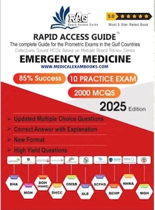 عکس Emergency Medicine MCQ Book | Prometric Exam Questions – 2025